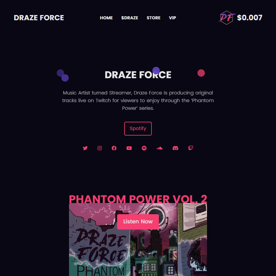 Draze Force website